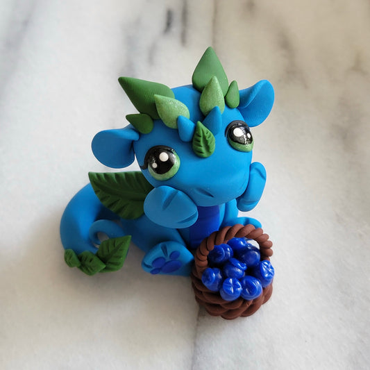 Blueberry Dragon, Fruit Dragon Sculpture
