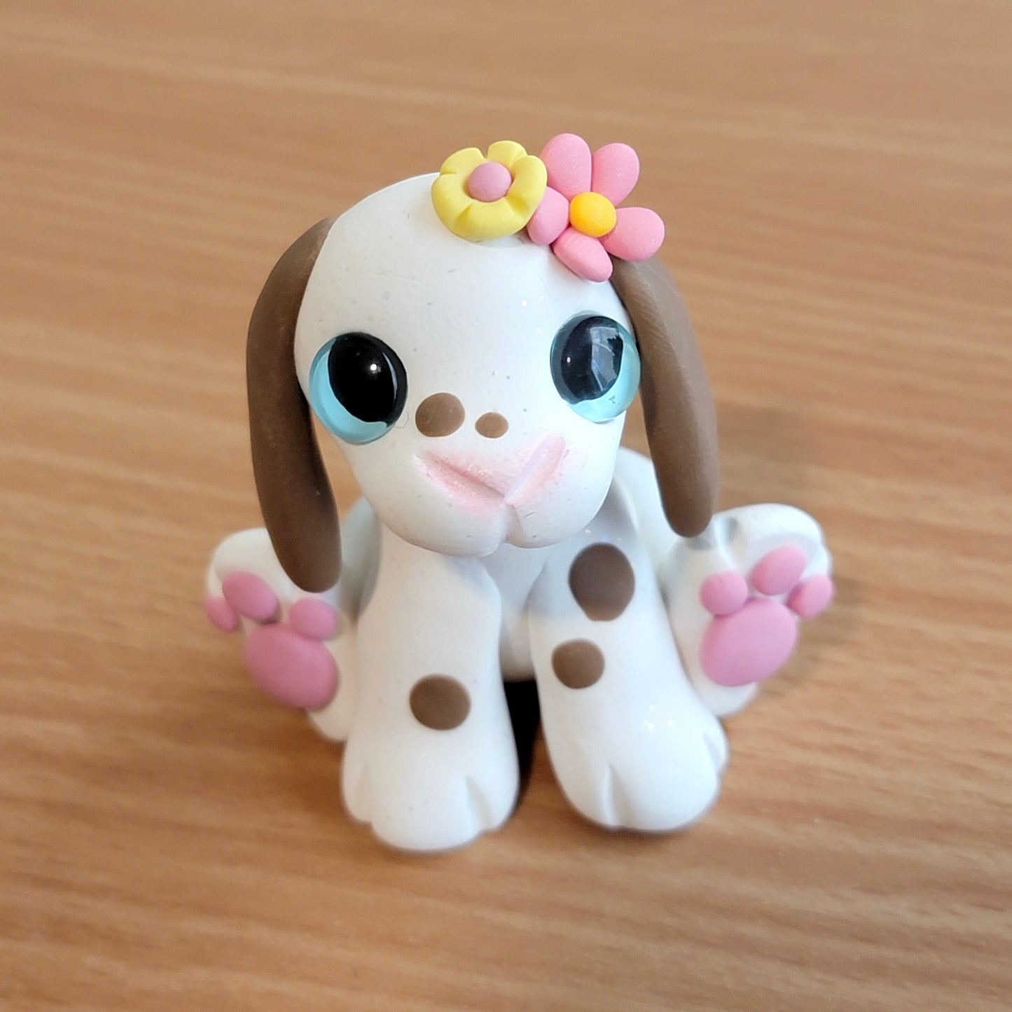 Lop Eared Bunny “Daisy”, Handmade Clay Bunny