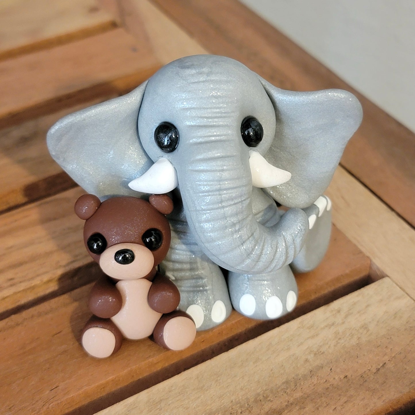 Teddy Bear Elephant “Snuggles”, Elephant Sculpture