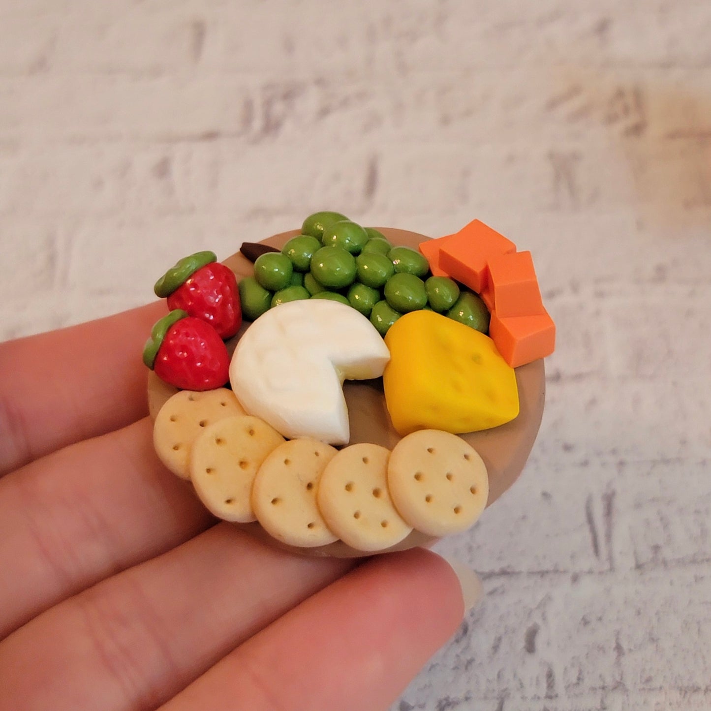 Charcuterie Board Mouse “Nibbles”, Handmade Clay Mouse