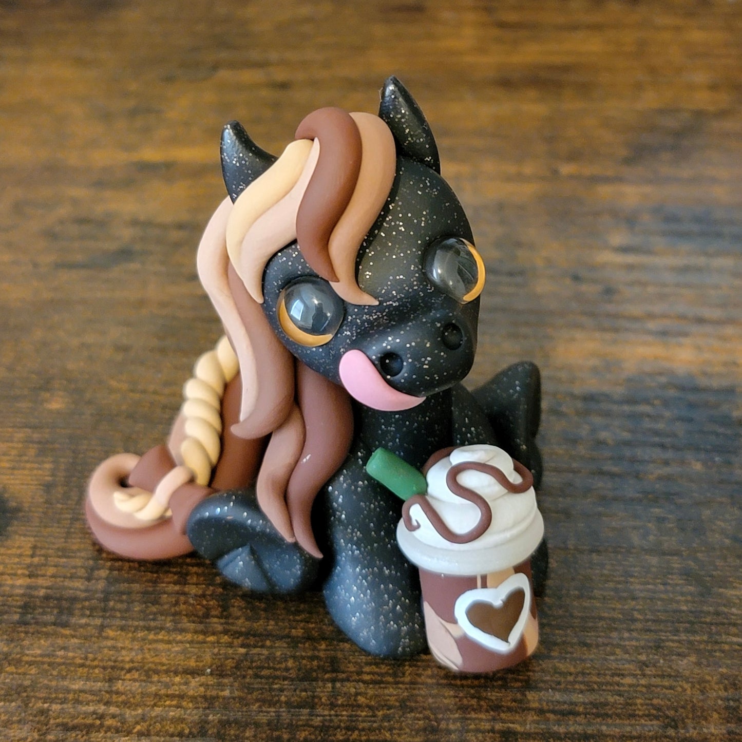 Mocha Latte Pony “Coco”, Horse Sculpture