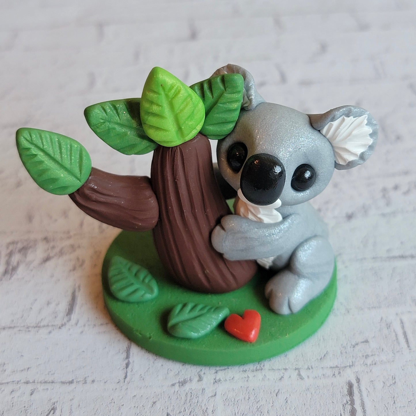 Mini Koala “Marshmallow”, Handmade Clay Koala