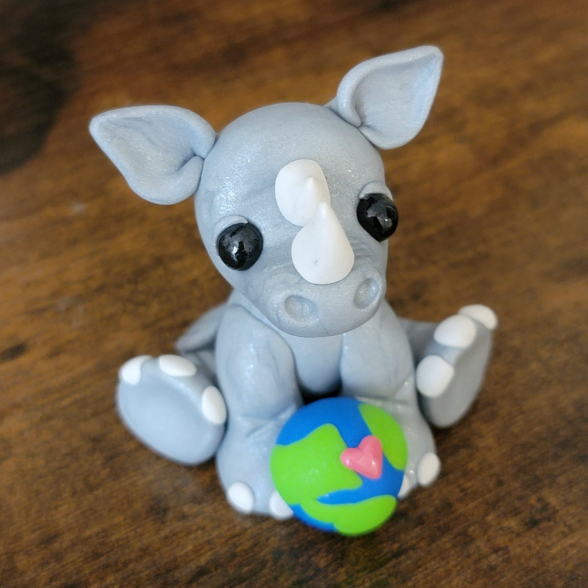 Earth Day Rhino “Pebbles”, Rhino Sculpture