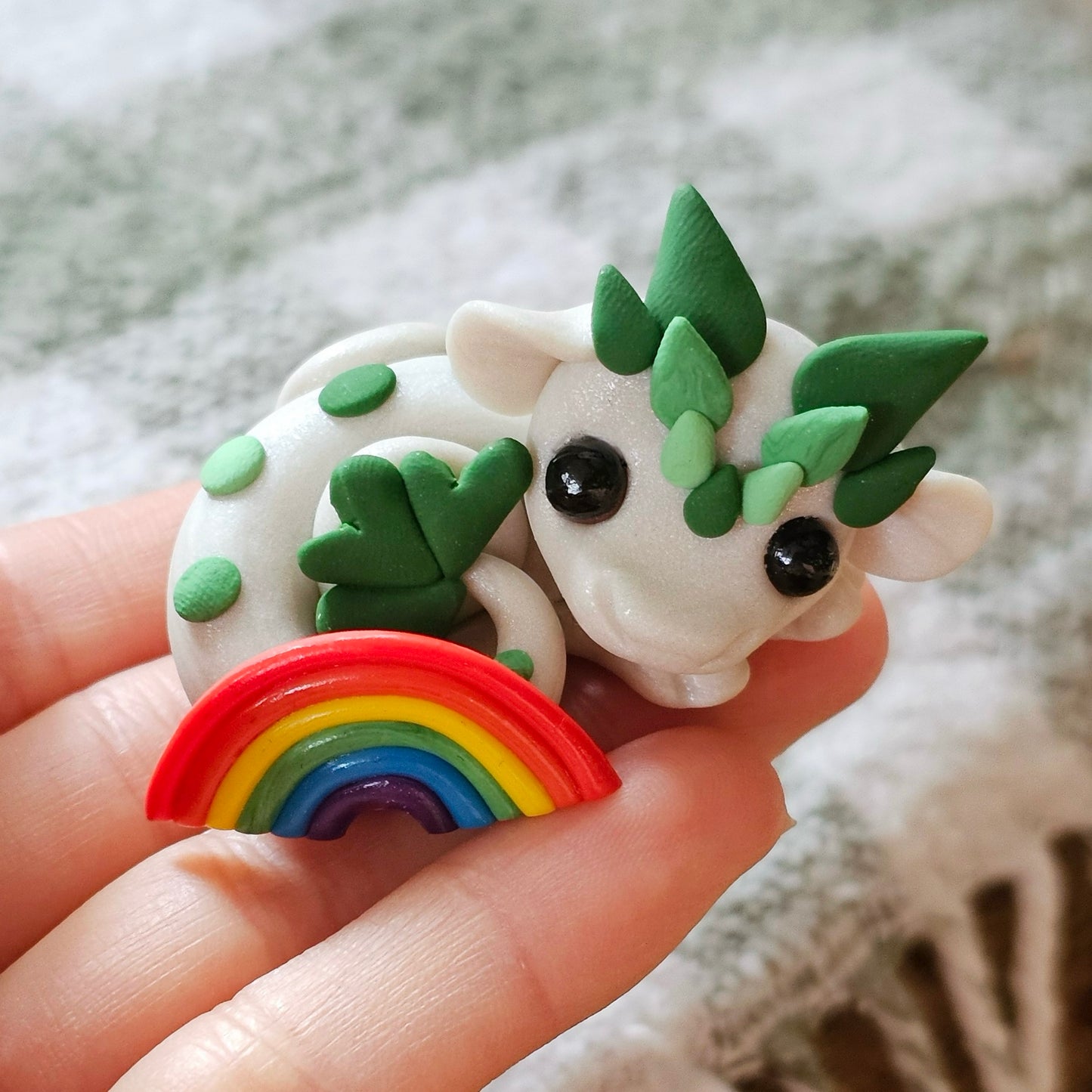 Baby Shamrock Dragon, Dragon Sculpture