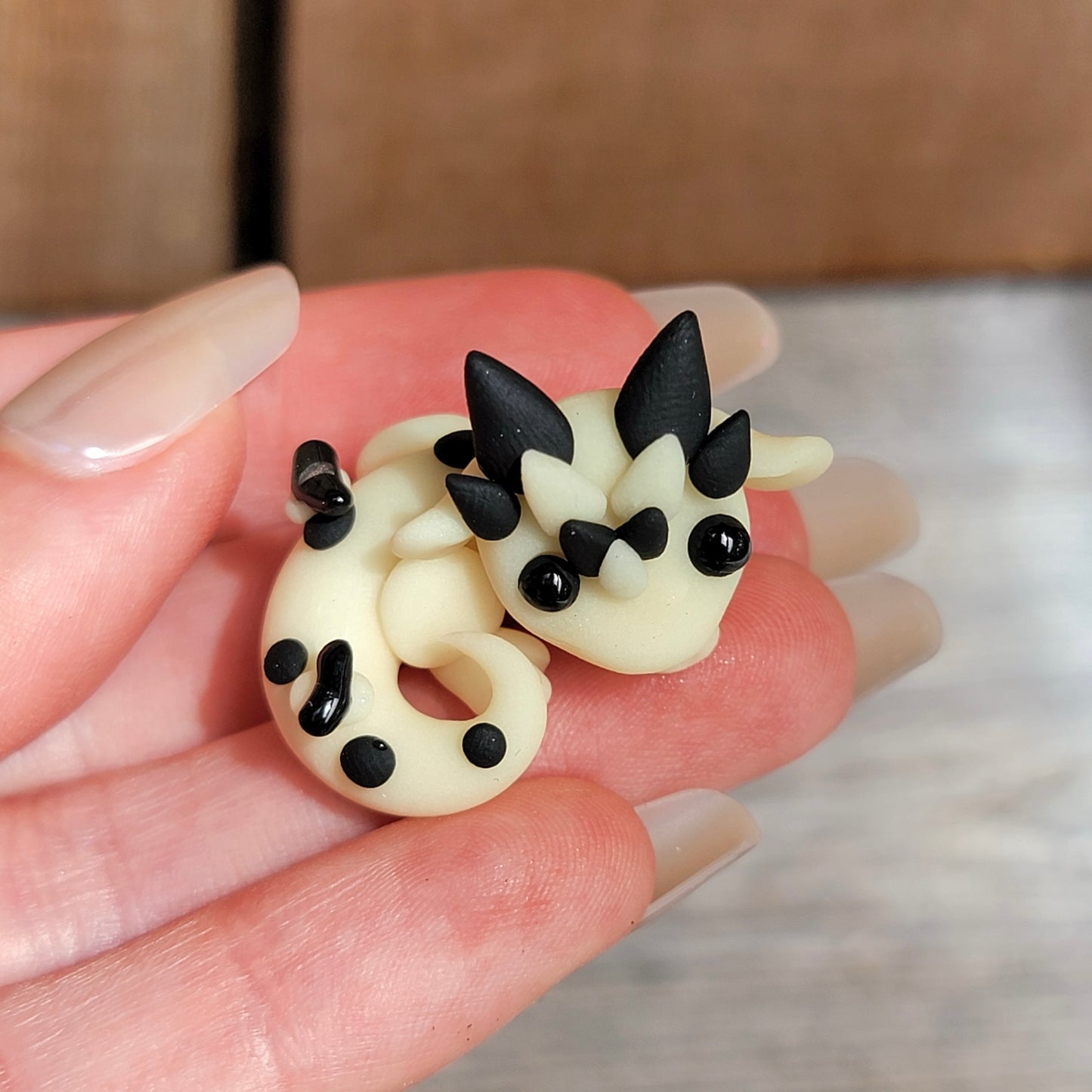 Mini Firefly Dragon (Glow in the Dark), Handmade Clay Dragon