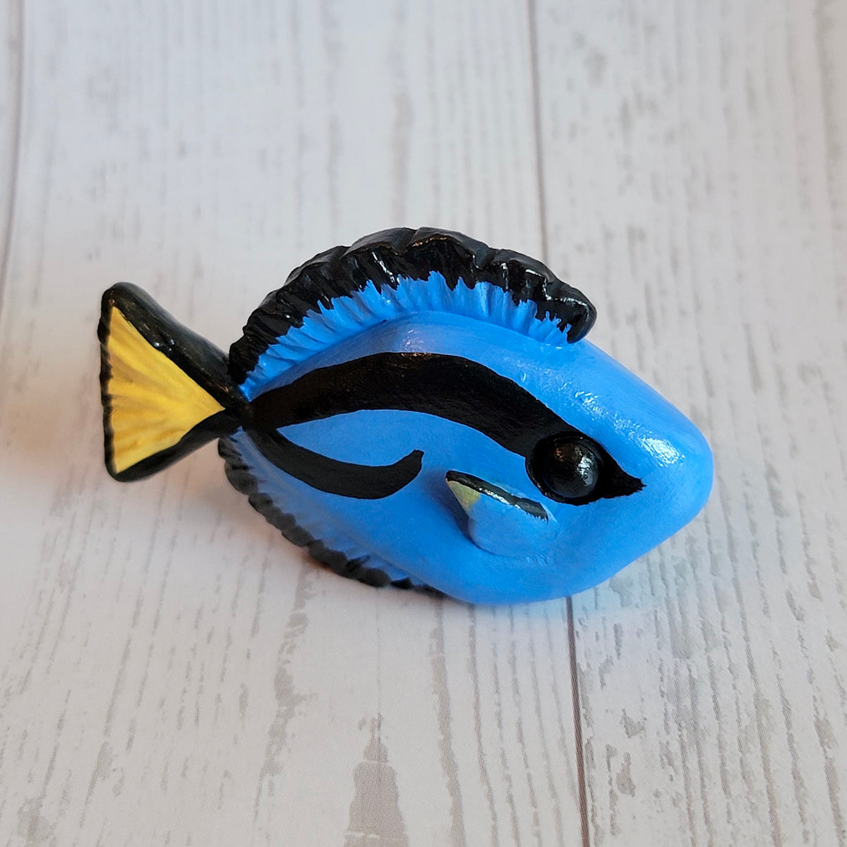 Blue Tang Fish “Raspberry”, Hand-Painted Tropical Fish