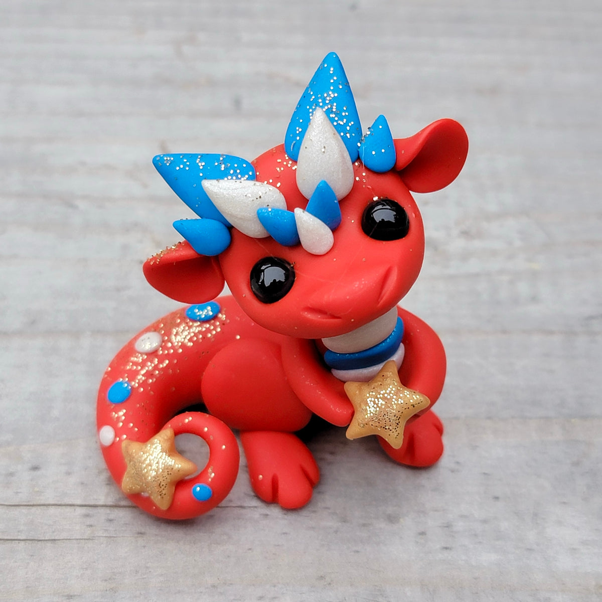 Red Dragon “Freedom”, Handmade Dragon Sculpture