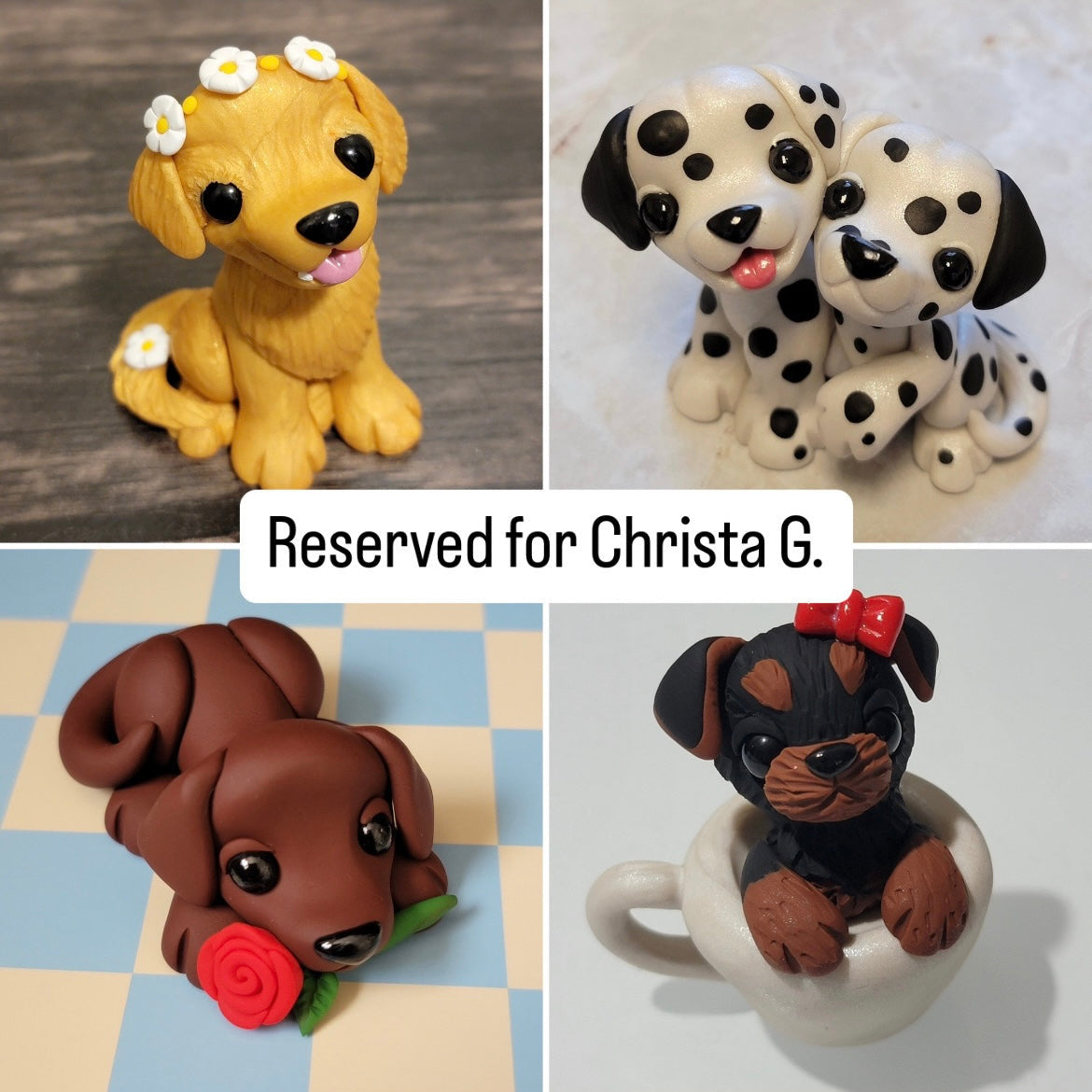 Custom Dog Sculpture for Christa G.