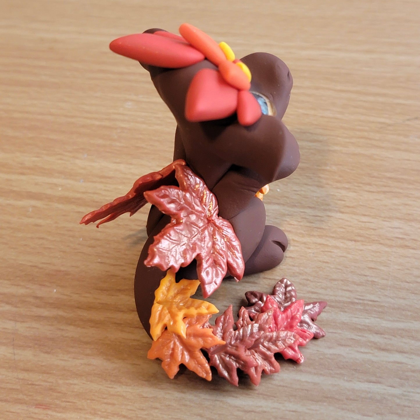 Baby Fall Dragon “Magic”, Handmade Clay Dragon