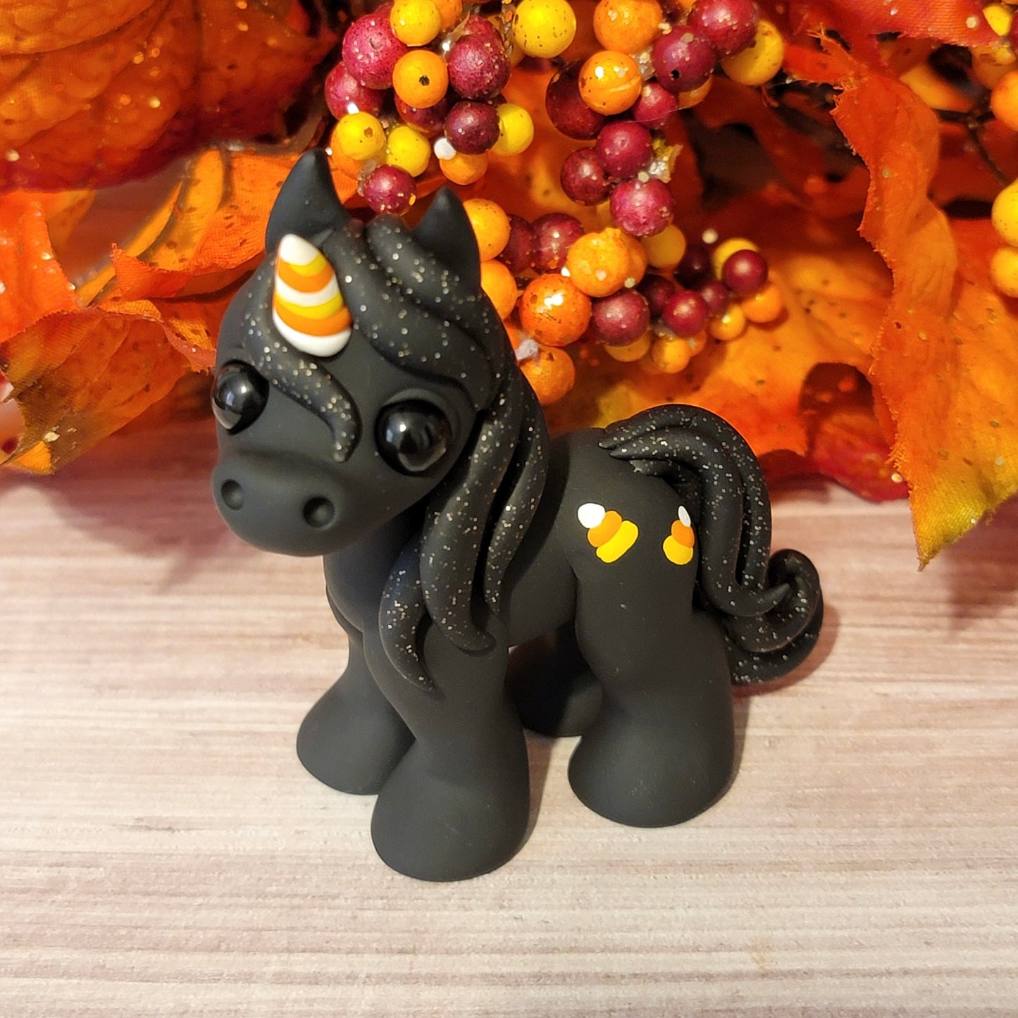 Candy Corn Unicorn “Twilight”, Unicorn Sculpture