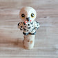 Mini Snowy Owl “Marshmallow”, Handmade Clay Owl