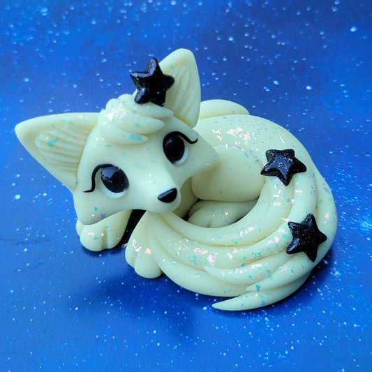 Glow in the Dark Fox “Celeste”, Fox Sculpture