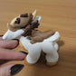 White Reindeer w/Dragon, Handmade Clay Reindeer