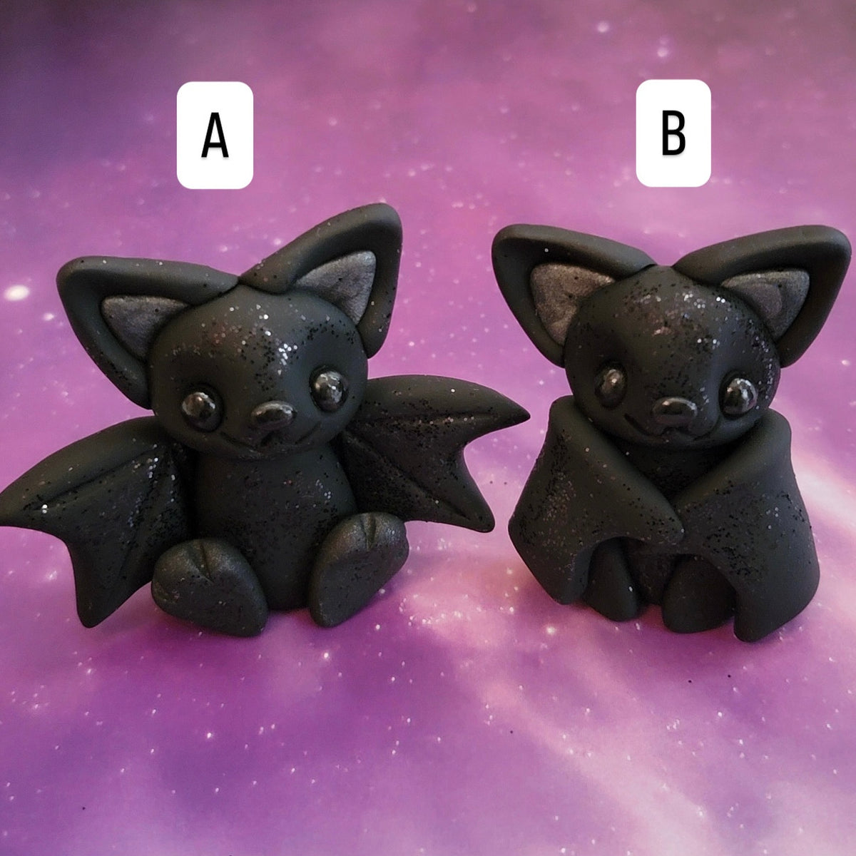 Baby Bats, Handmade Clay Bats