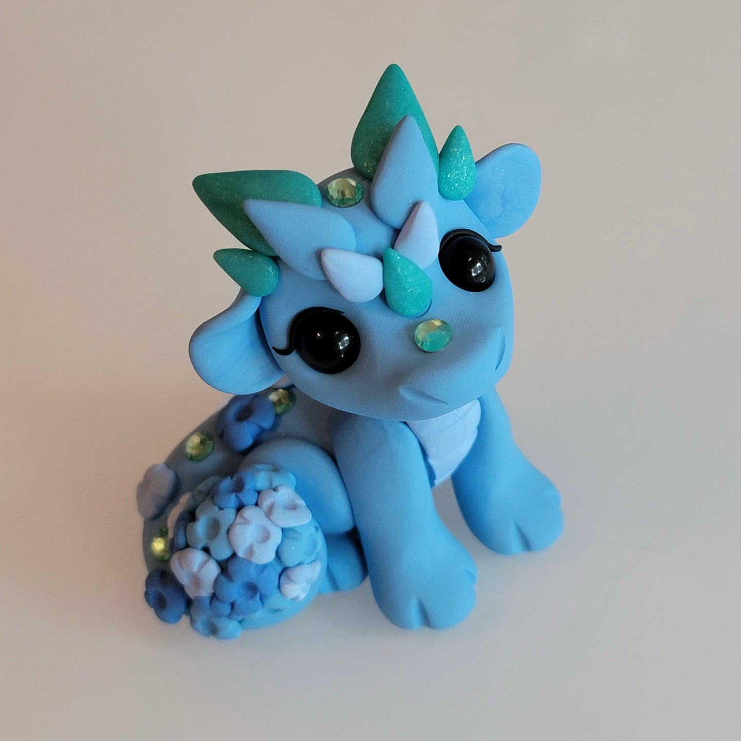 Blue Hydrangea Dragon, Dragon Sculpture