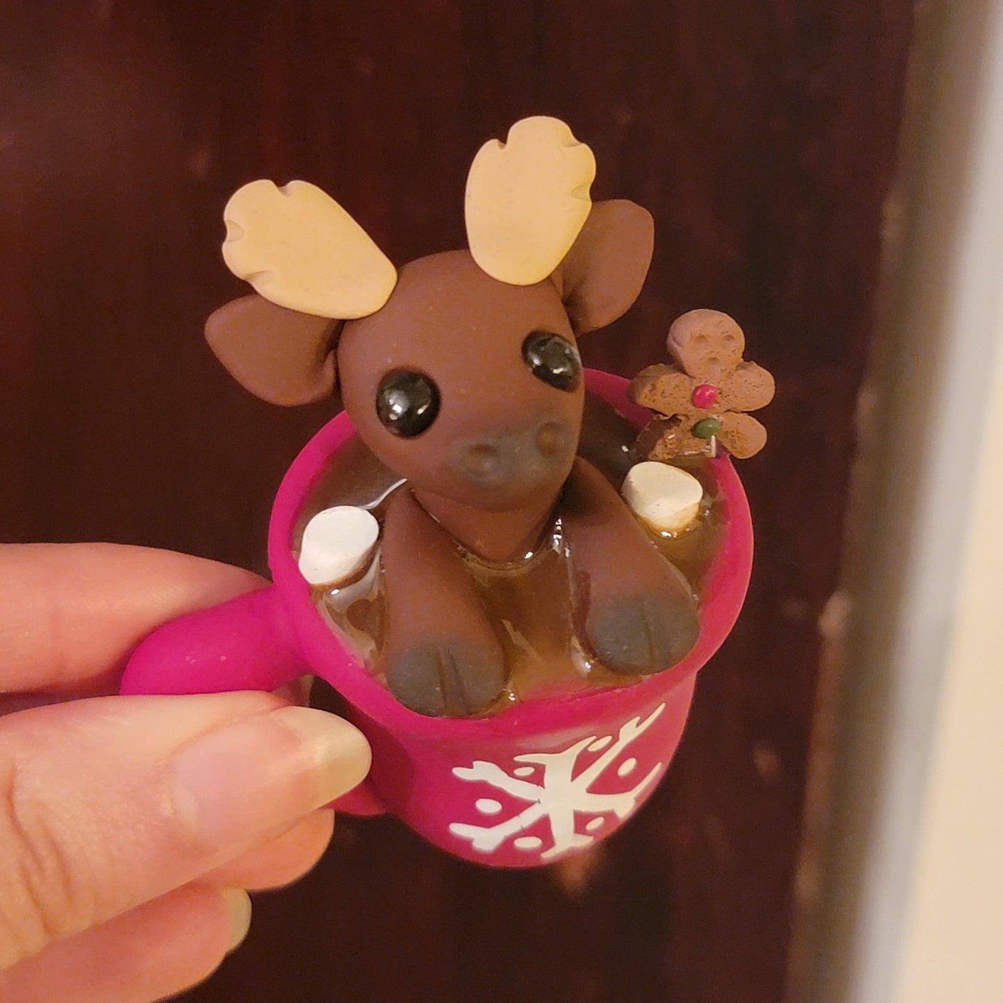 Gingerbread Moose Cocoa Mug