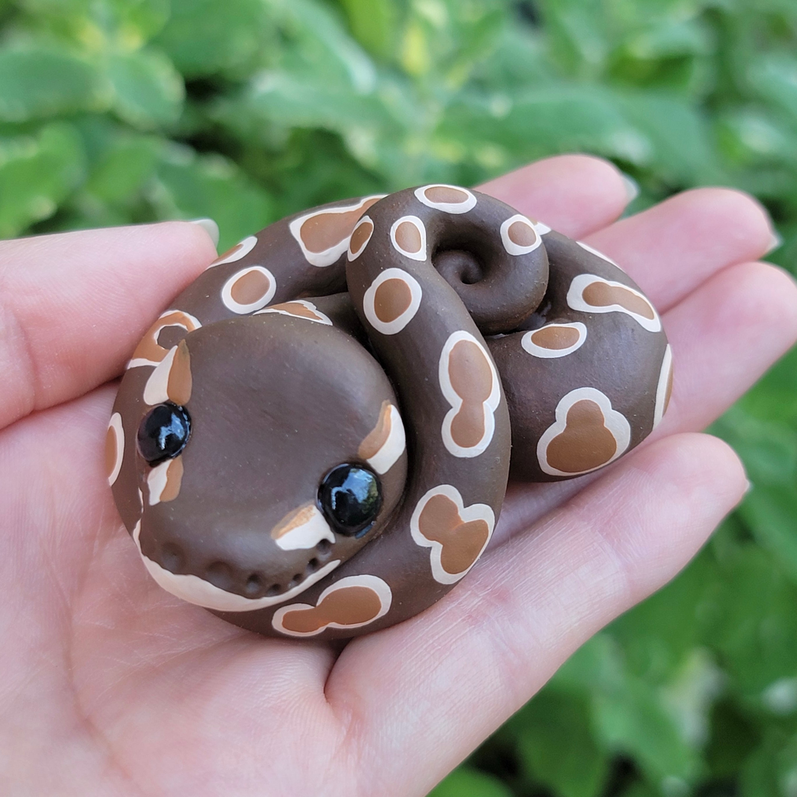 Ball Python “Snickers”, Snake Sculpture – My Sweet Critters