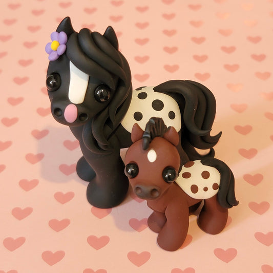 Horse and Foal “Gingersnap” and “Pickles”, Horse Sculpture