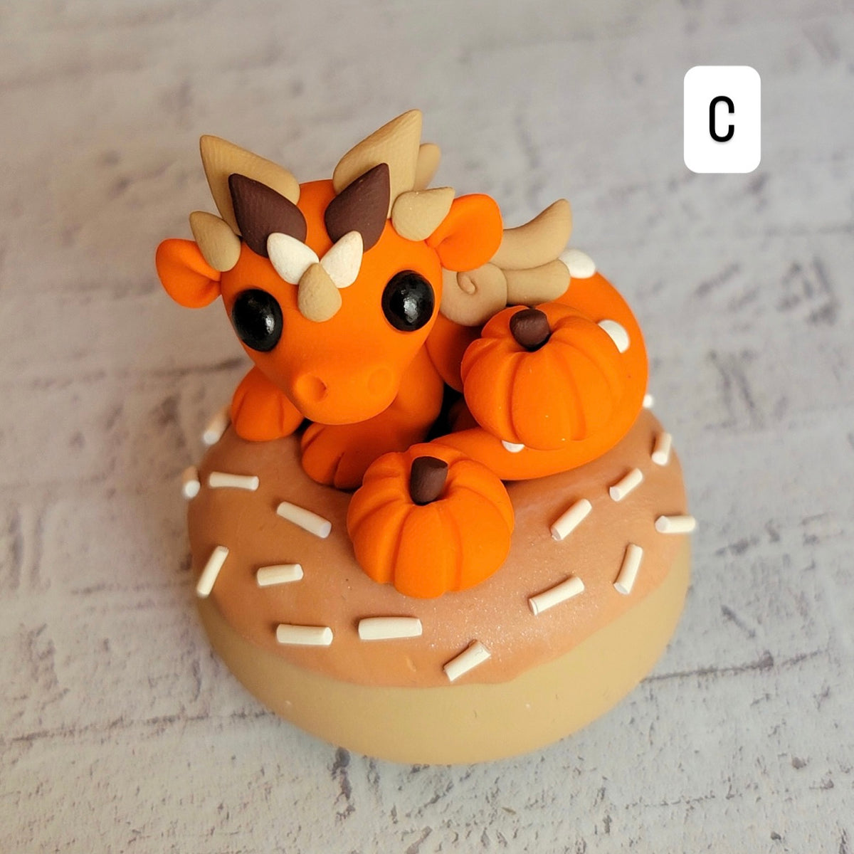 Fall Donut Critters, Handmade Clay Donuts