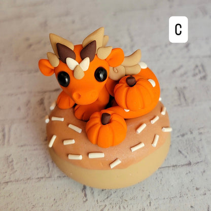 Fall Donut Critters, Handmade Clay Donuts