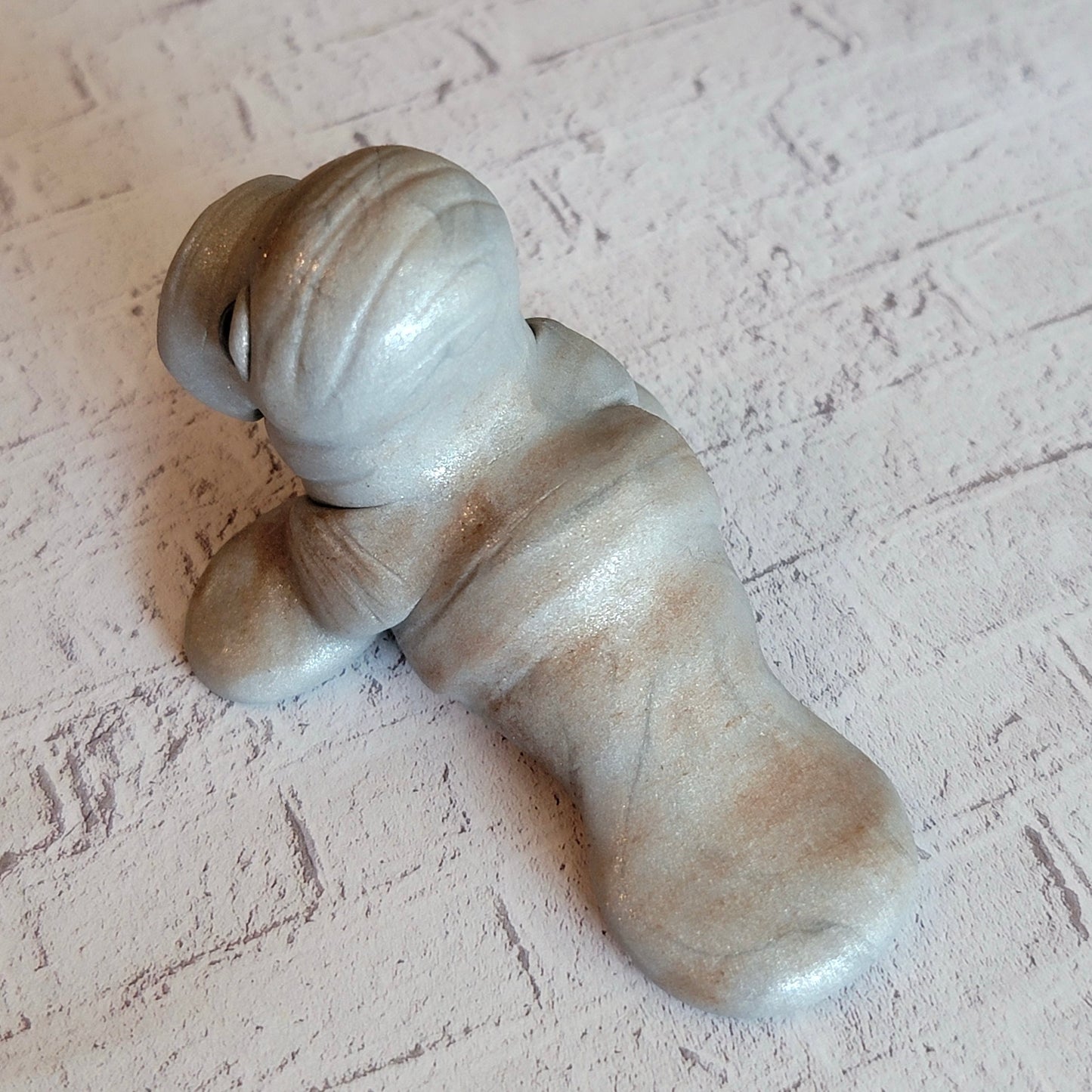 Chunky Manatee “Mochi”, Handmade Clay Manatee