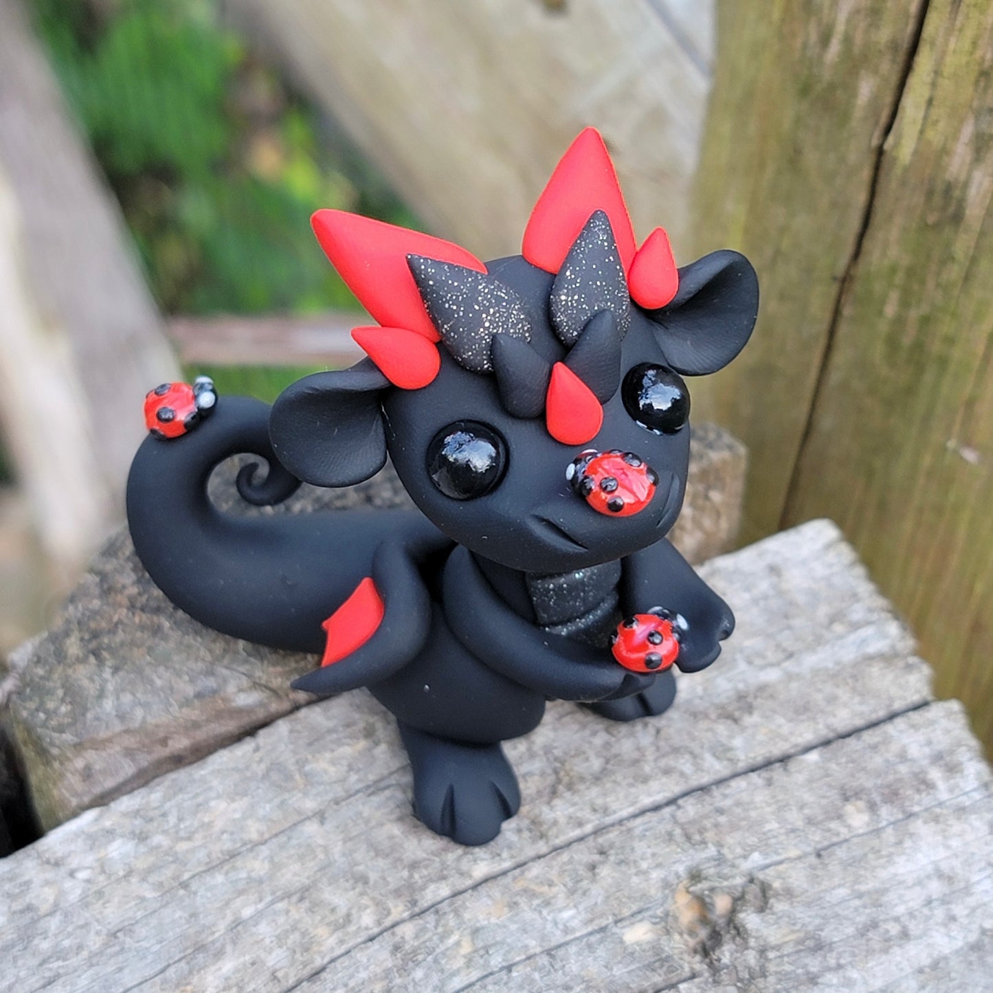 Ladybug Dragon “Bugs”, Dragon Sculpture