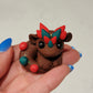 Mini Gumdrop Dragon Pair, Handmade Clay Dragons