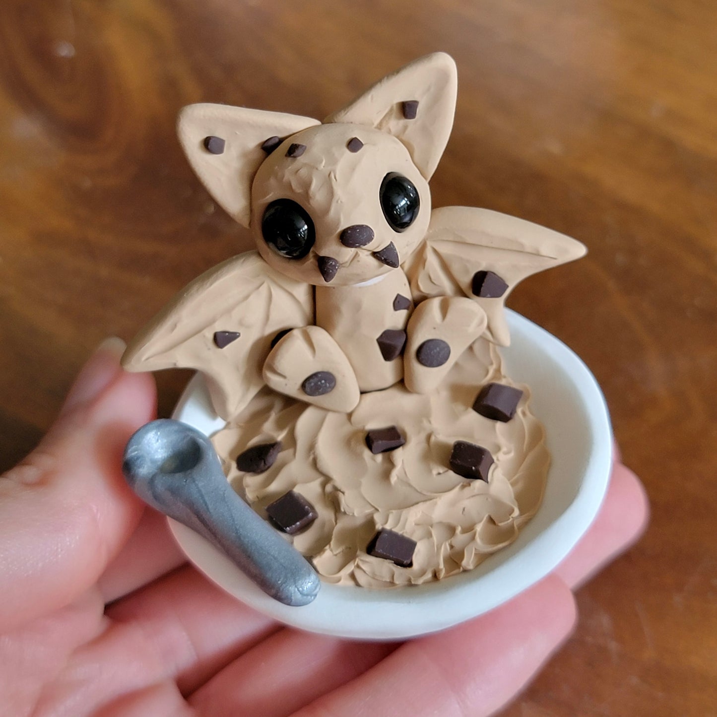 Cookie Batter, Vampire Bat Sculpture