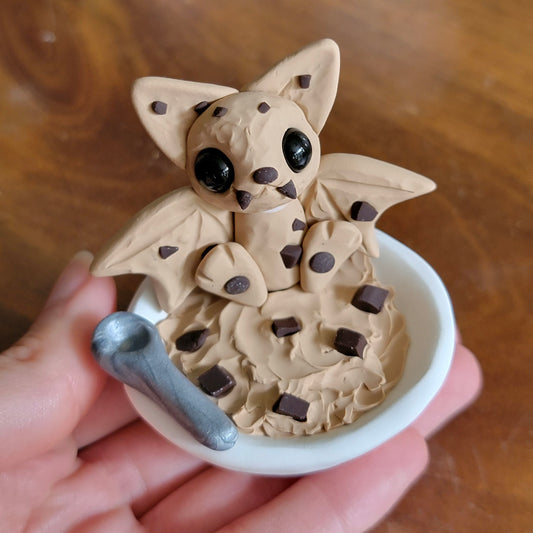 Cookie Batter, Vampire Bat Sculpture