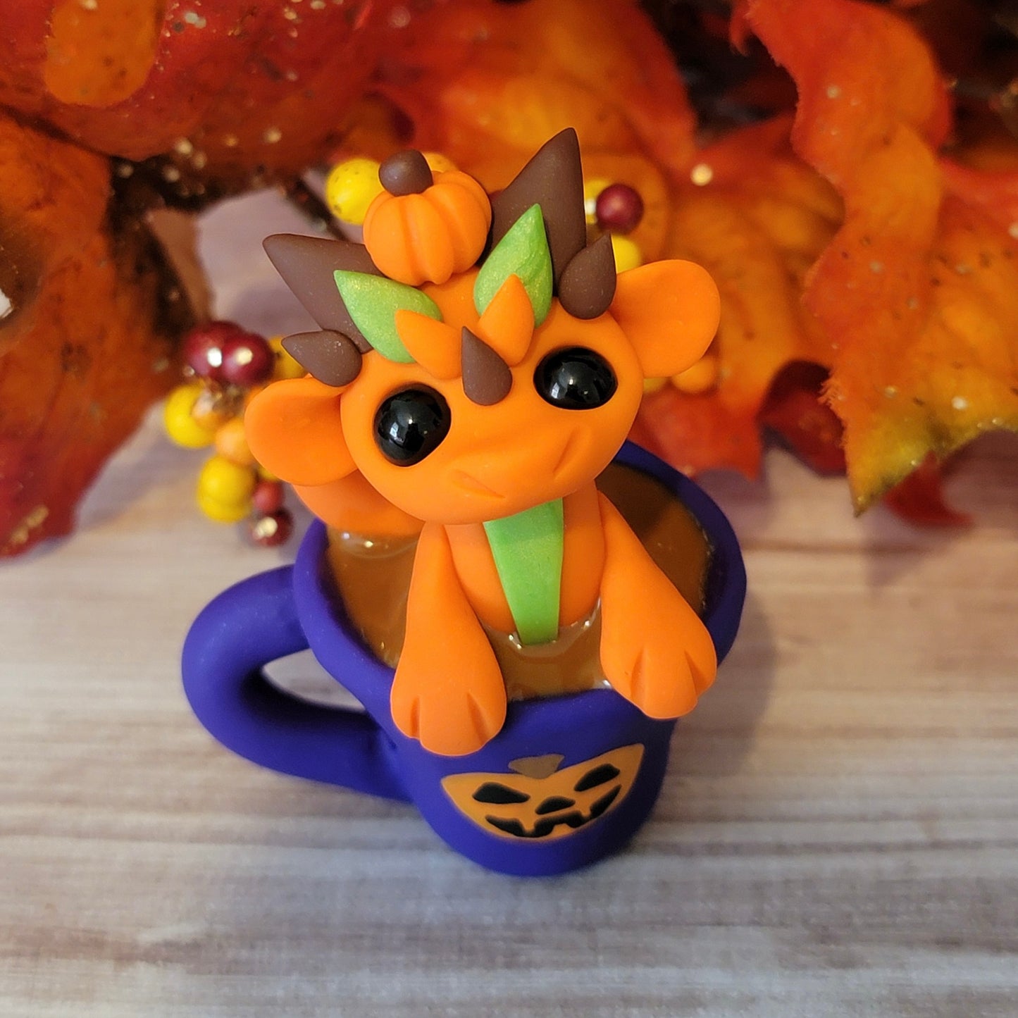 Dragon Pumpkin Spice Latte, Dragon Sculpture