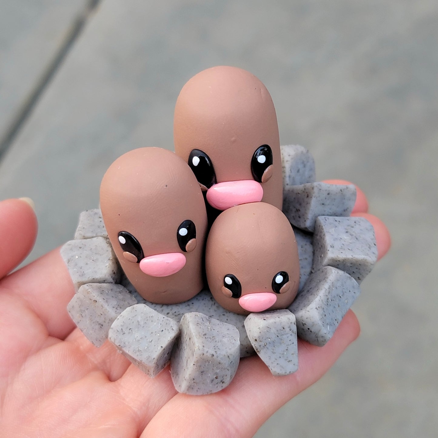 Pokemon Dugtrio Sculpture