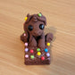 Mini Galaxy Brownie Unicorn “Sprinkles”, Handmade Clay Unicorn