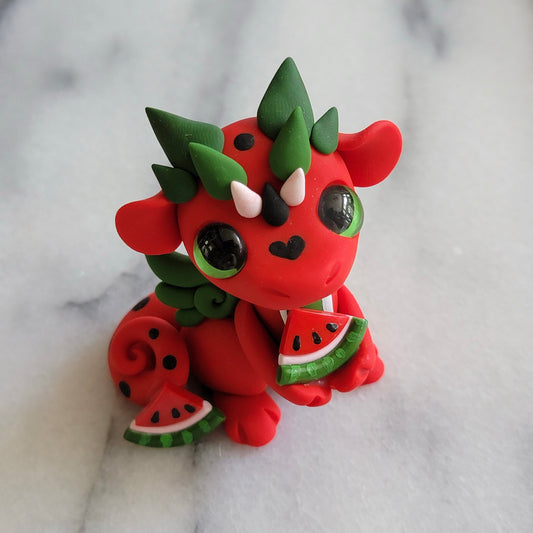 Watermelon Dragon, Fruit Dragon Sculpture