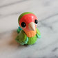 Peach-Faced Lovebird “Mango”, Lovebird Sculpture