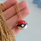 Handmade Pokeball Necklace