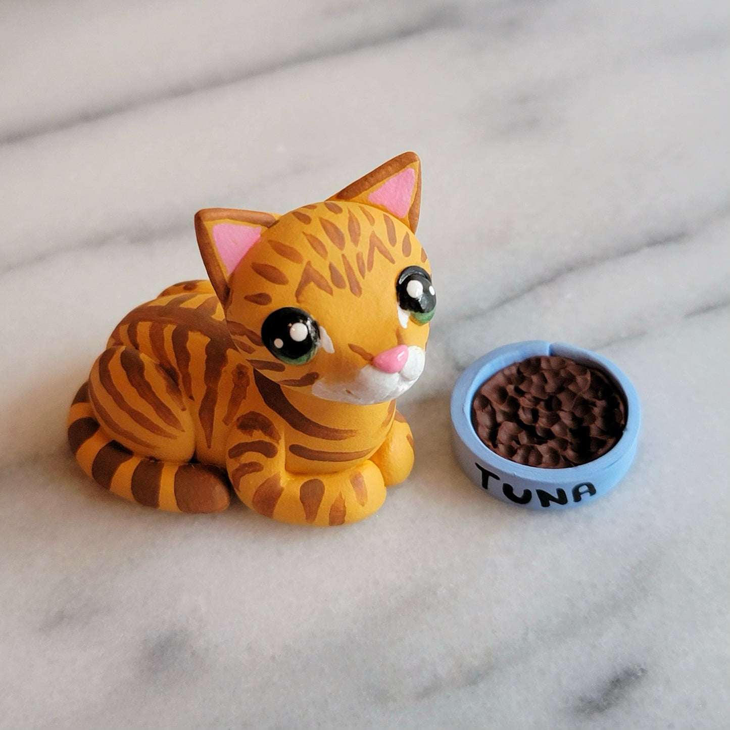 Orange Tabby Cat “Tuna”, Tabby Sculpture