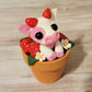 Mini Strawberry Cow, Cow Sculpture