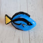 Blue Tang Fish “Raspberry”, Hand-Painted Tropical Fish