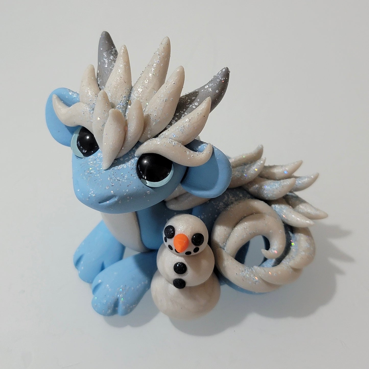 Frost Oriental Dragon “Snowman”, Dragon Sculpture