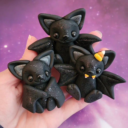 Baby Bats, Handmade Clay Bats