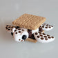 Handheld S’mores Turtle “Graham”, Handmade Clay Turtle