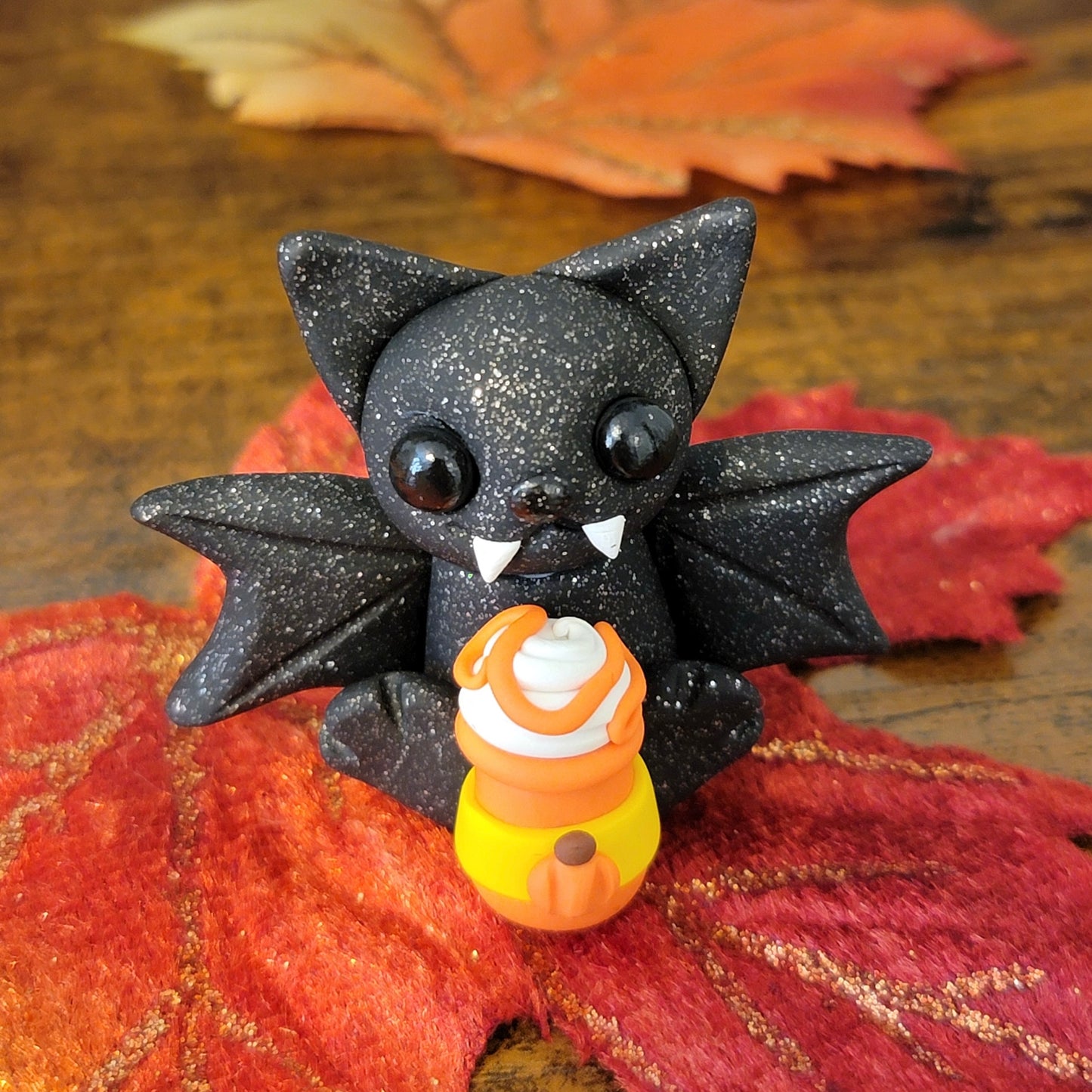 Mini Pumpkin Spice Latte Bat