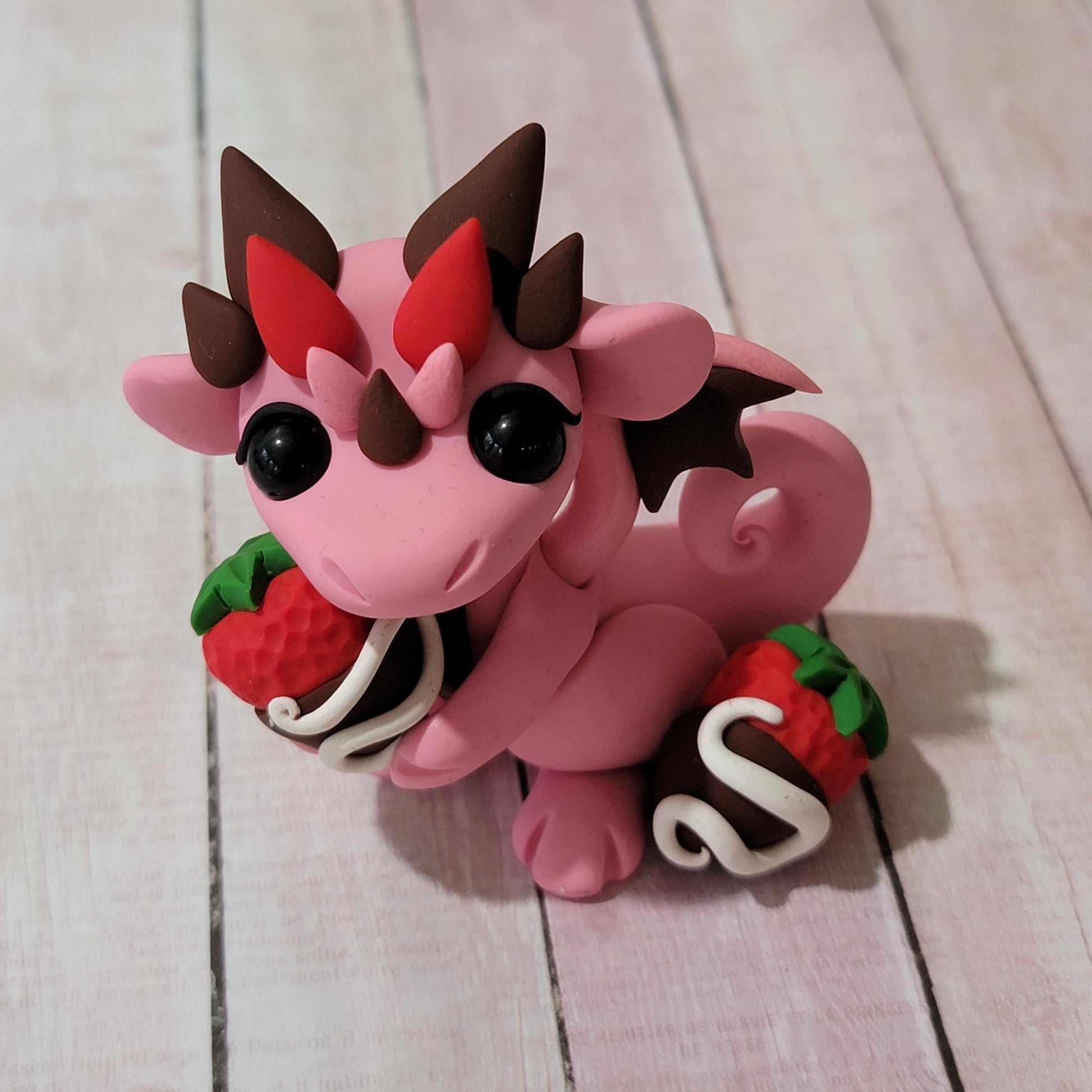 Chocolate Strawberry Hoarder “Penelope”, Dragon Sculpture – My Sweet ...