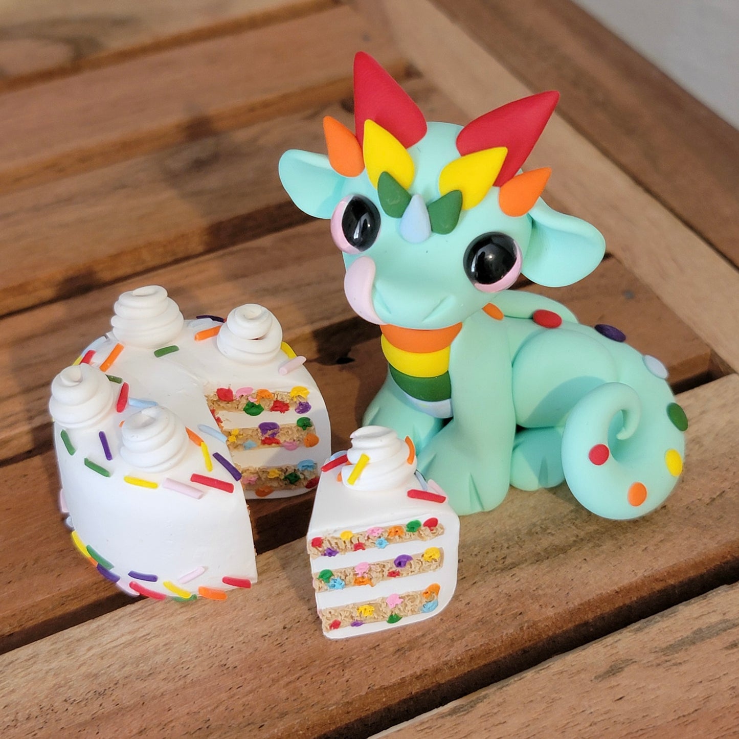 Funfetti Cake Dragon “Candy”, Dragon Sculpture