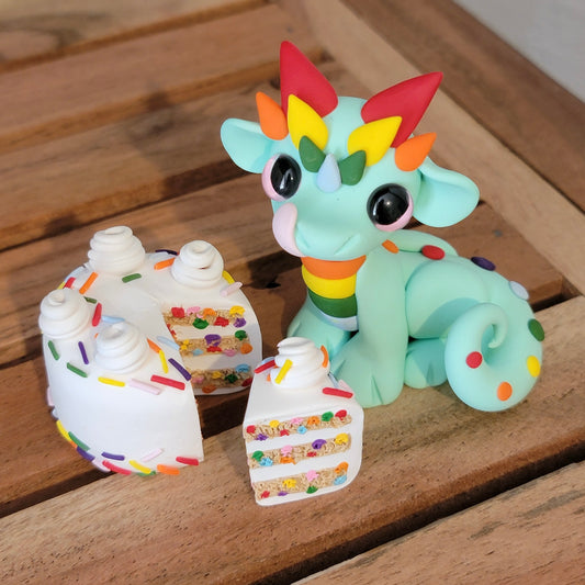Funfetti Cake Dragon “Candy”, Dragon Sculpture