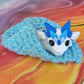 Crochet Blanket Dragon “Waffle”, Handmade Clay Dragon