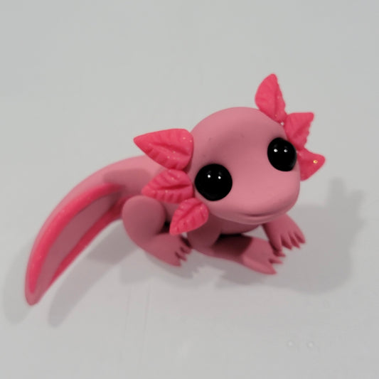 Mini Pink Axolotl Sculpture