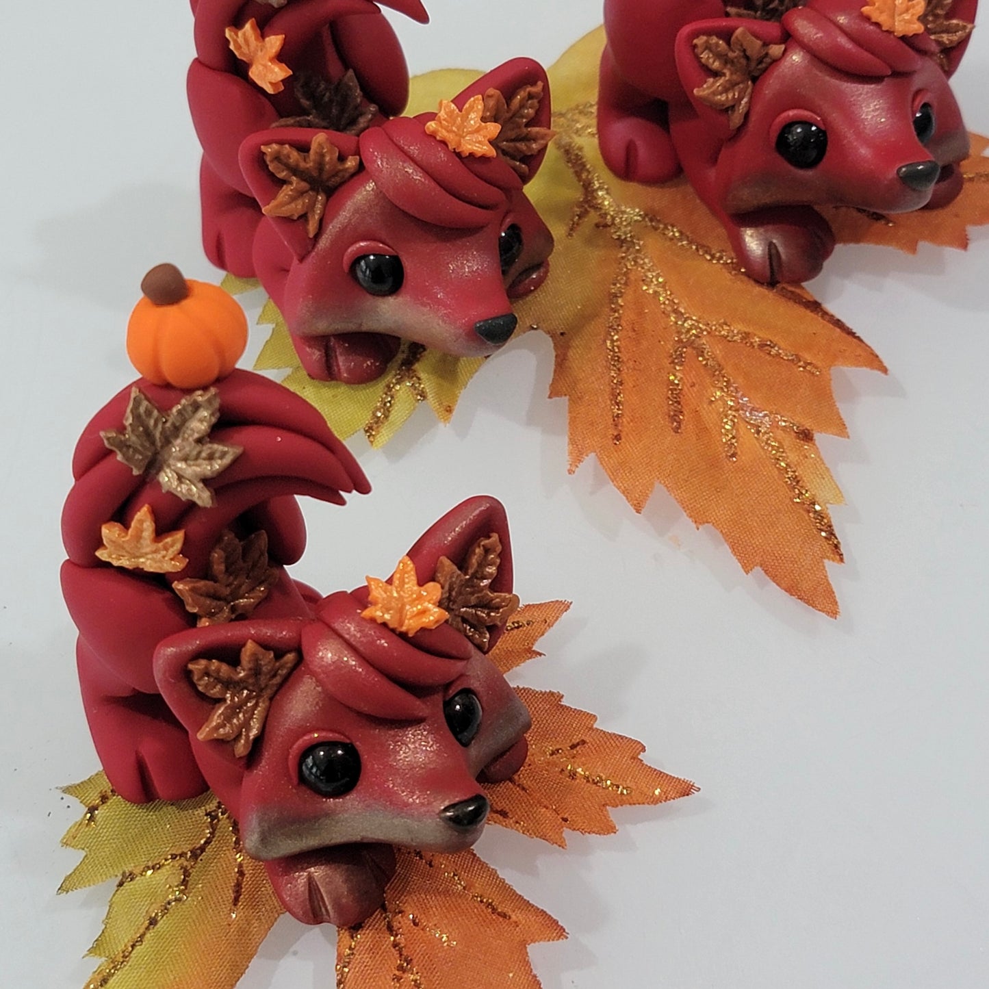 Playful Fall Fox (Ready to ship), Fox Sculpture