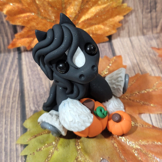 Pumpkin Shire Horse “Autumn”, Pony Sculpture