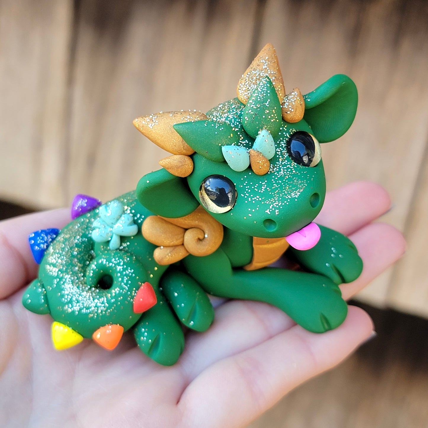 Rainbow Gold Dragon “Shamrock”